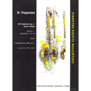 24 Caprichos Vol. 1 para Saxofón Alto N. PAGANINI